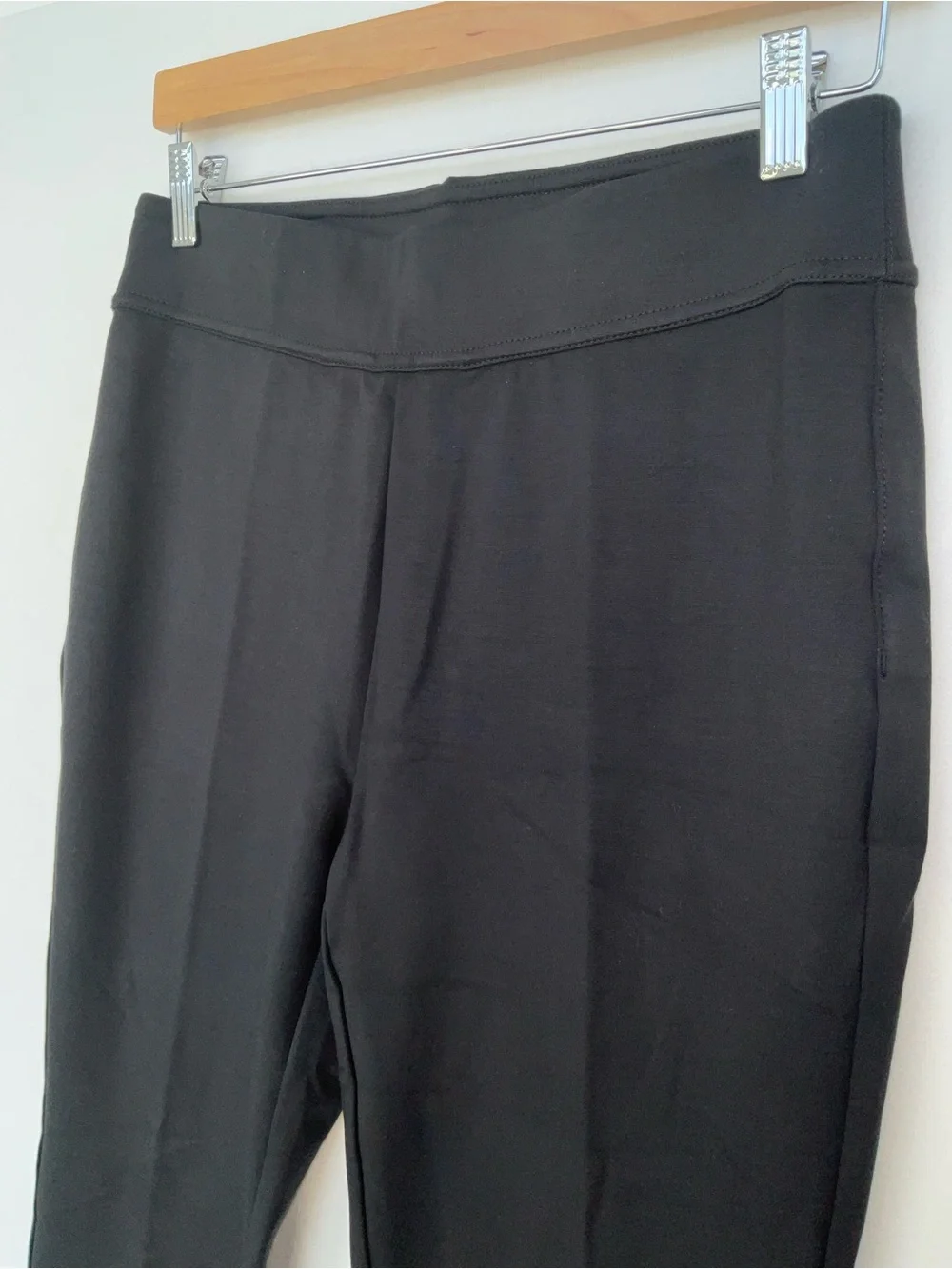 Soft Surroundings Black Straight-Leg Pants